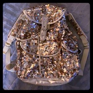COPY - Aeropostale sequined book bag, gold medium…